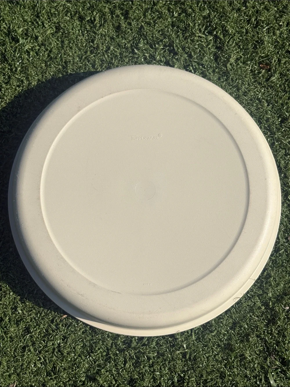 Vintage Tupperware Large Round Divided Party Serving Tray Dish